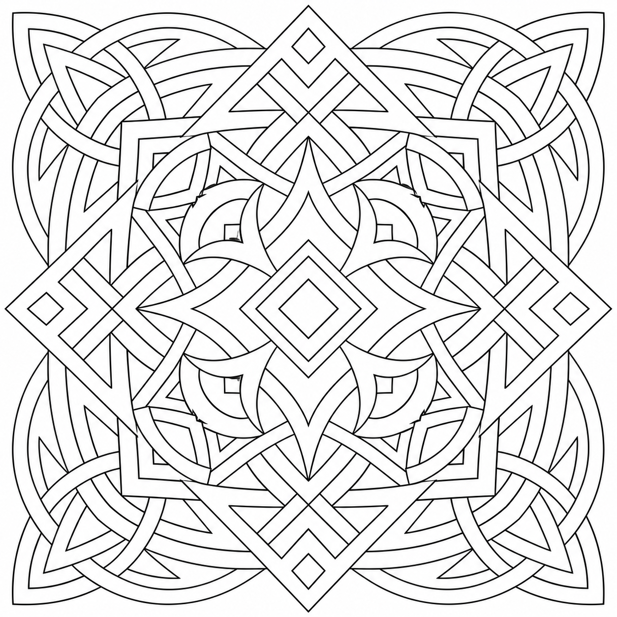 Geometric pattern for adults