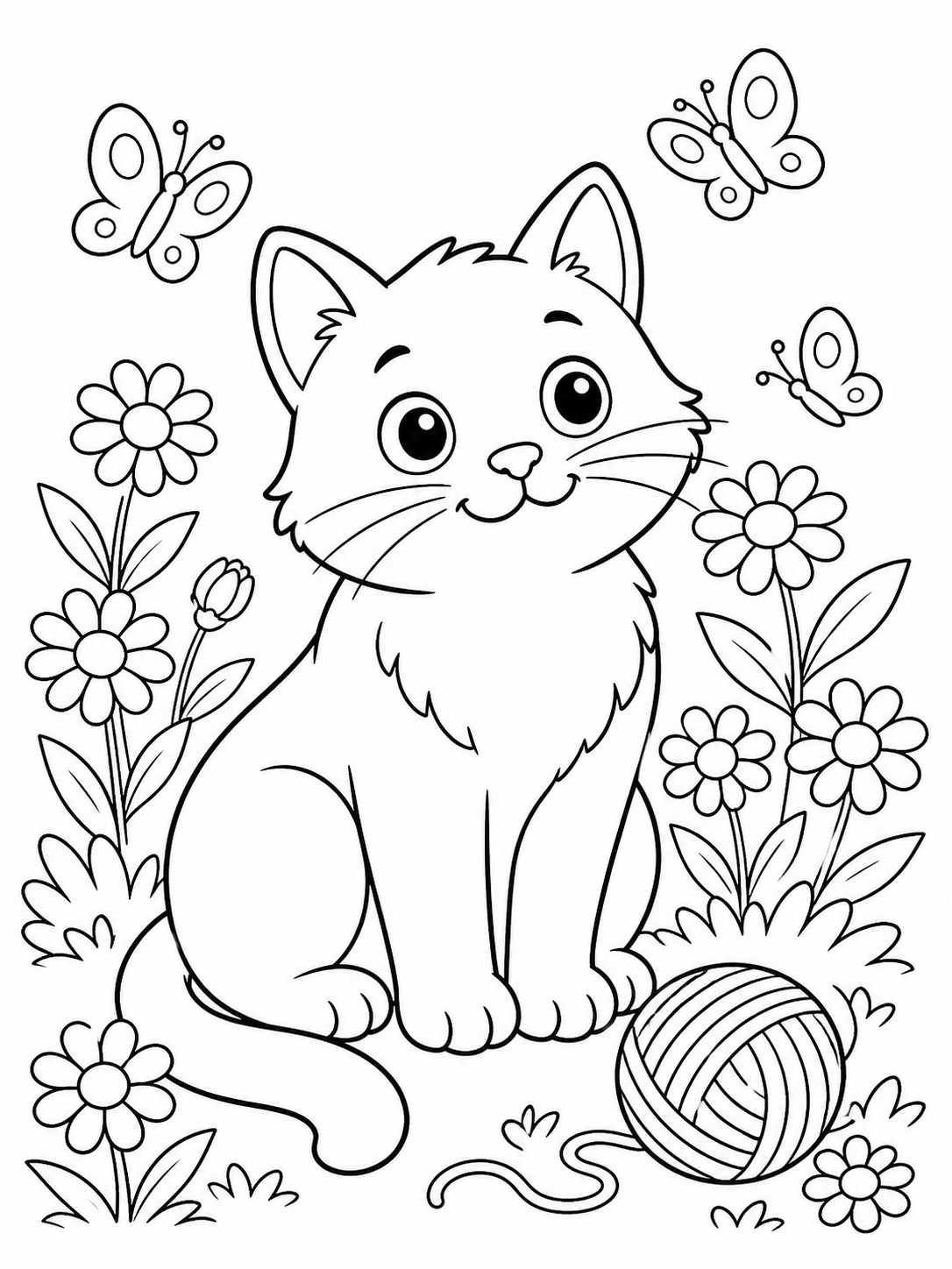 Cat Coloring Pages