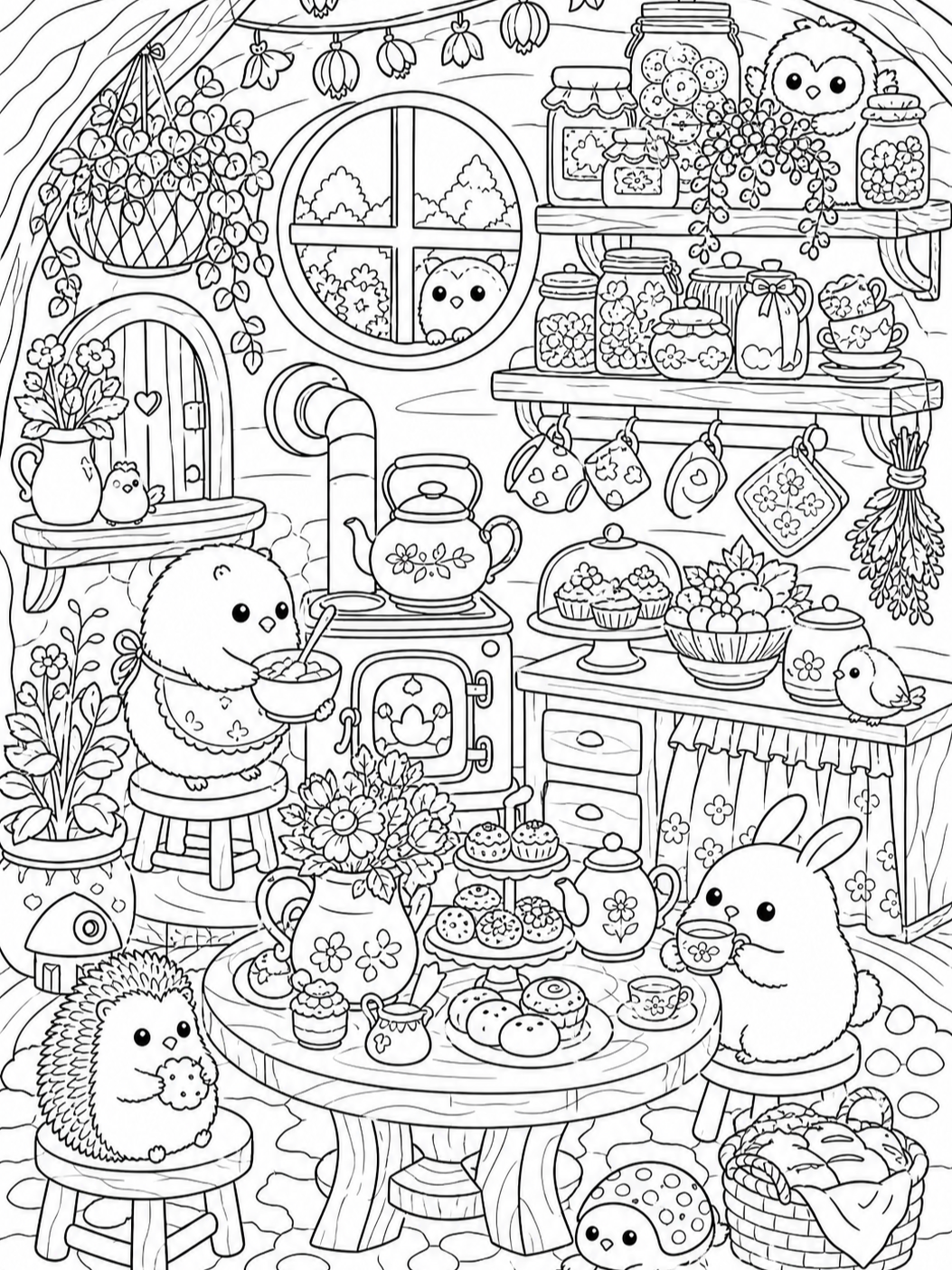 Cute Coloring Pages for Adults