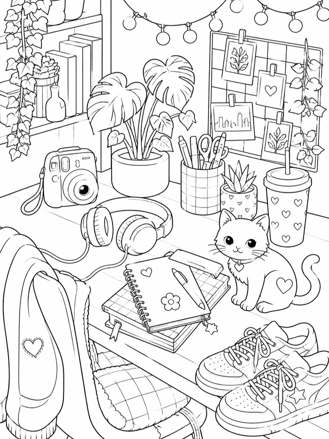 Cute Coloring Pages for Teens