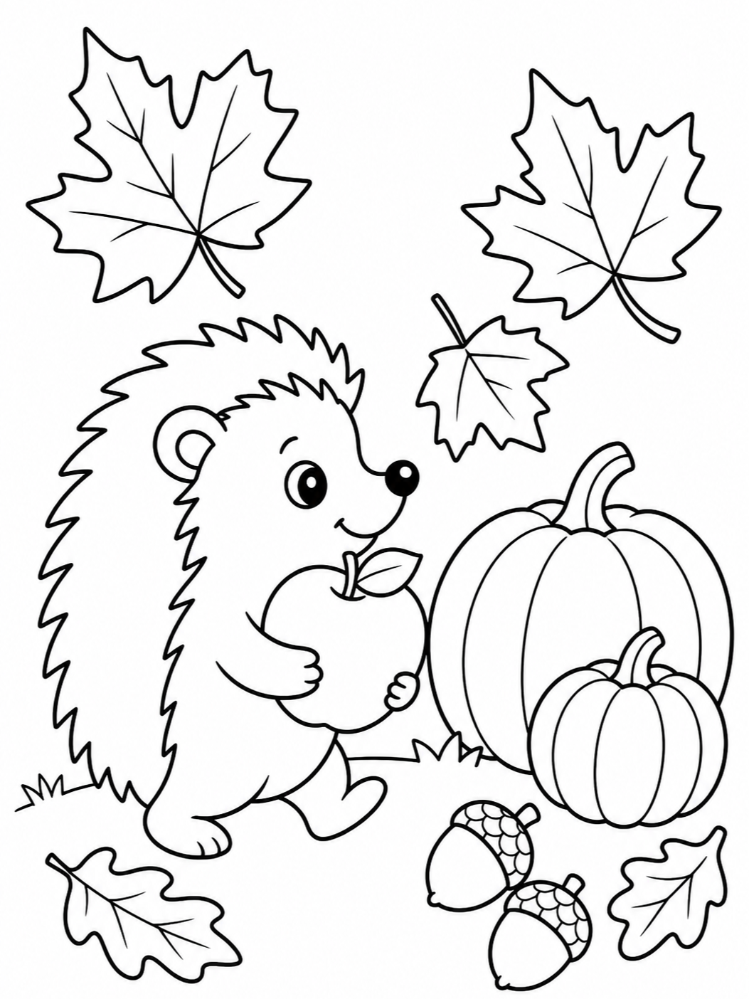 Fall Coloring Pages for Kids