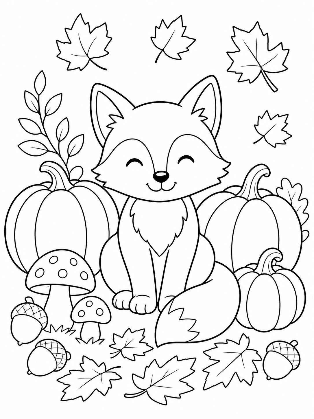 Fall Coloring Pages