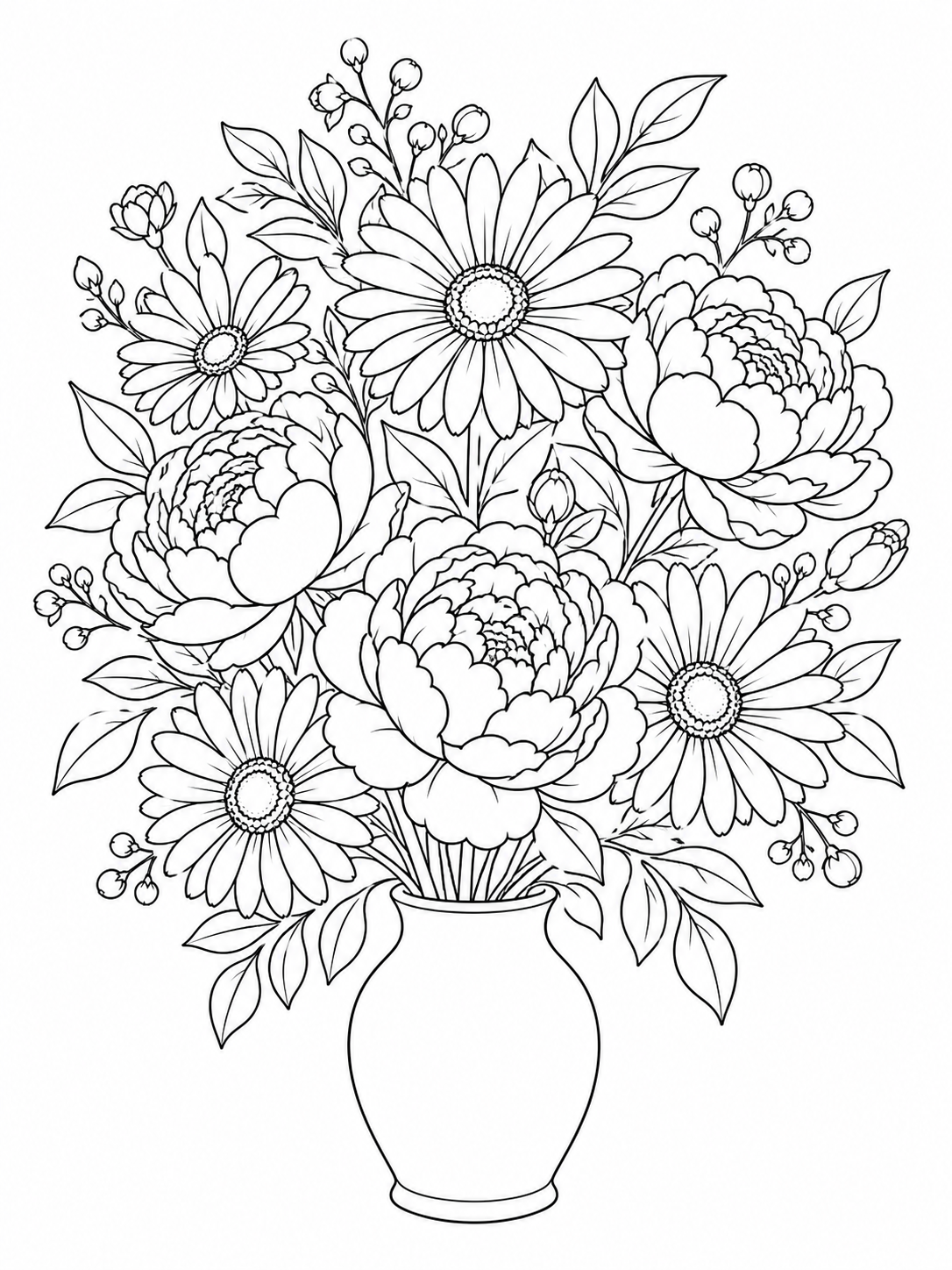 Flower Coloring Pages