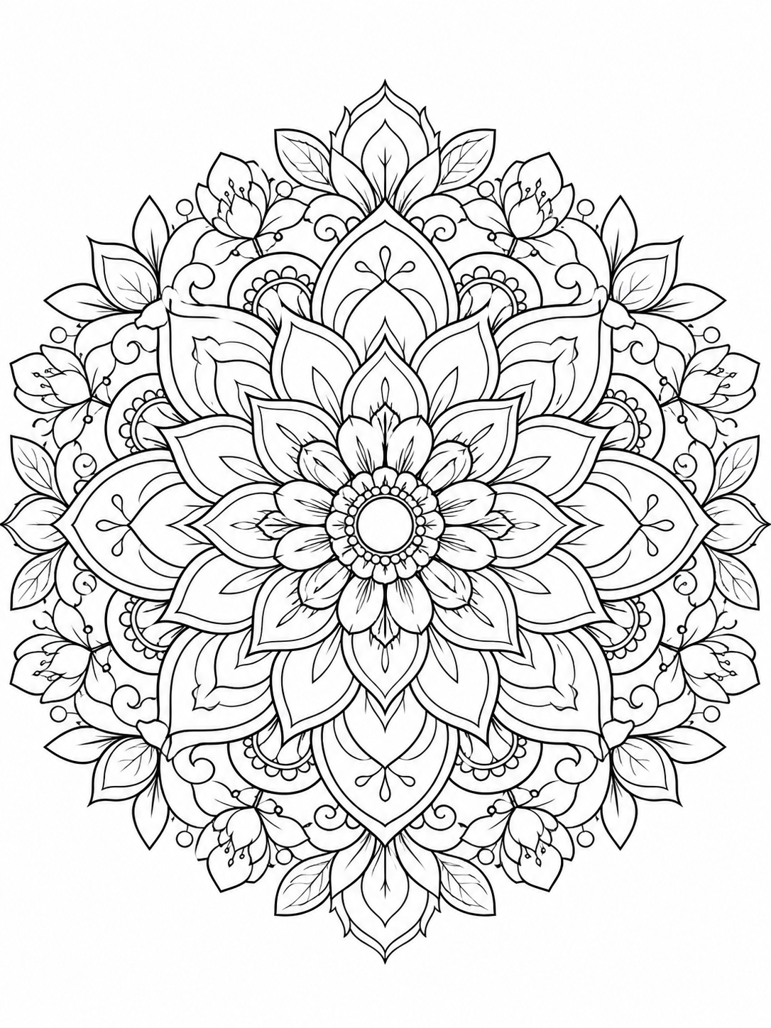 Mandala coloring sheet