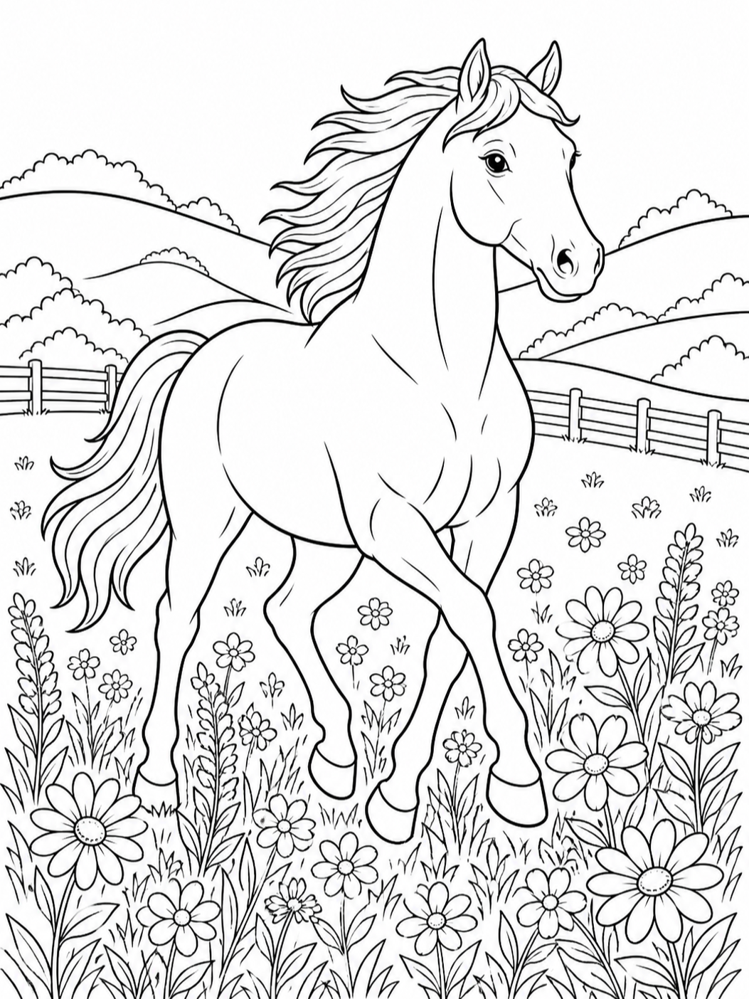 Horse Coloring Pages