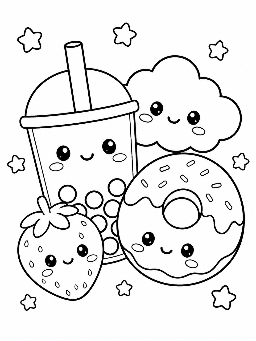 Kawaii Coloring Pages