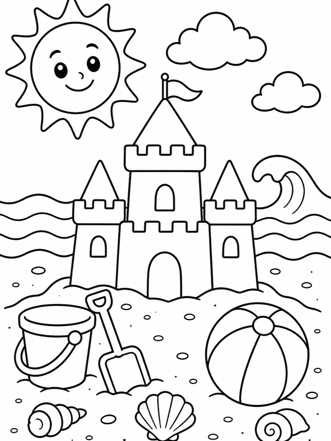 Summer Coloring Pages for Kids