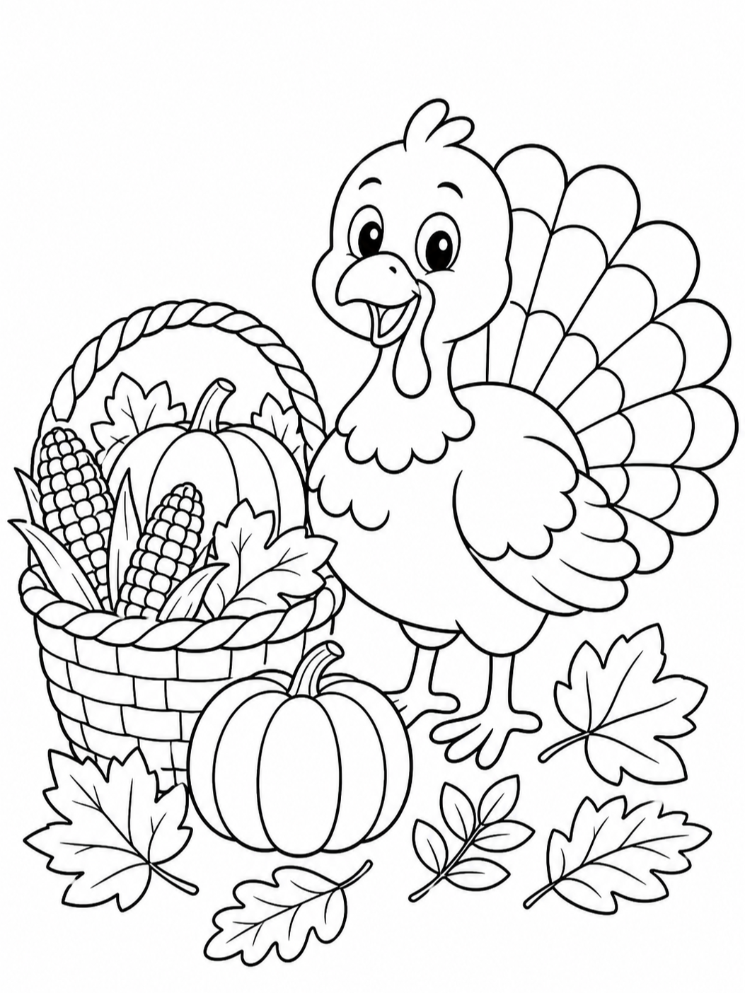 Thanksgiving Coloring Pages for Kids